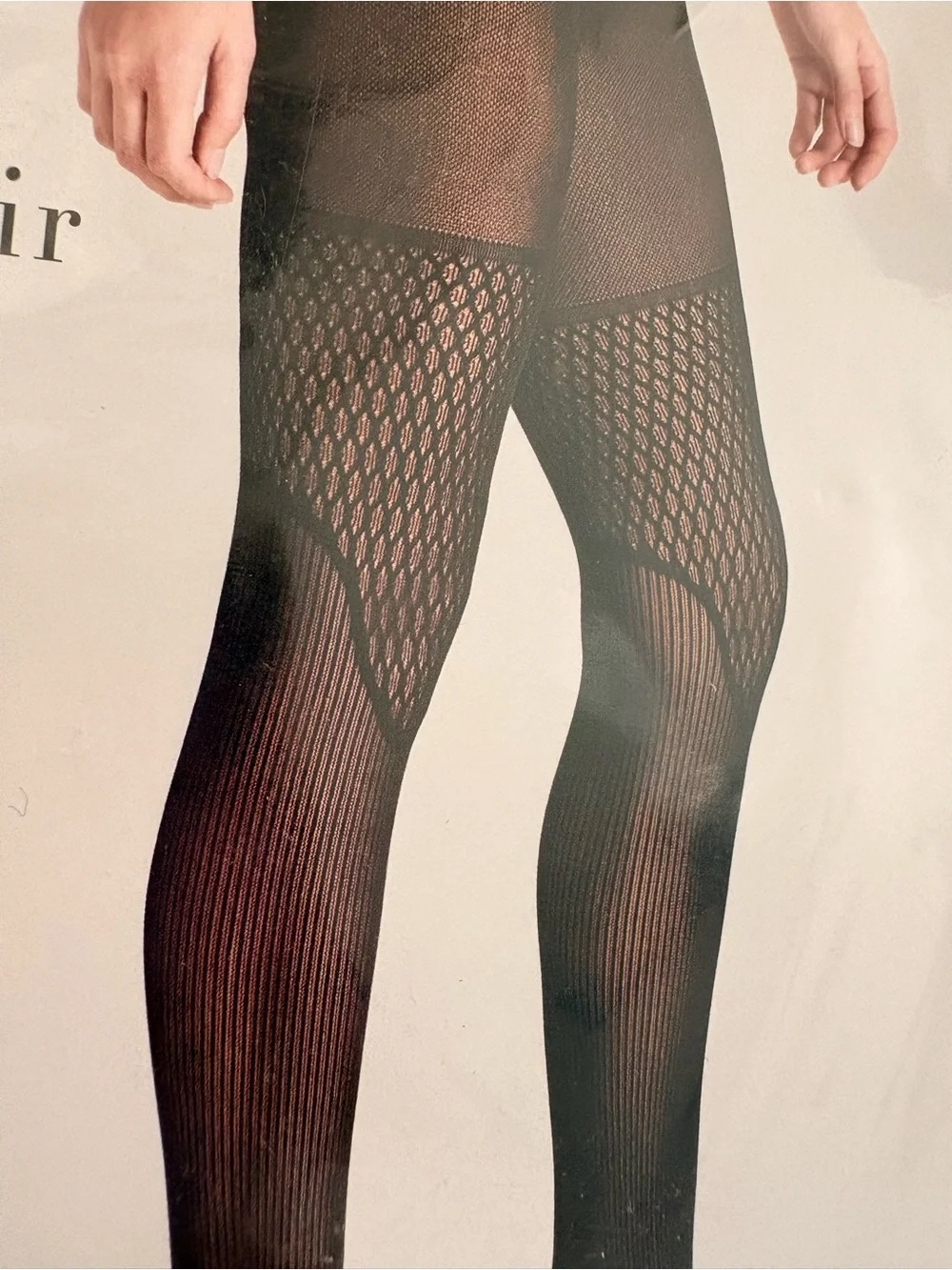 NWT Wolford Electric Affair Black Tights Size S